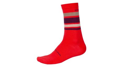 Chaussette endura baabaa stripe rouge