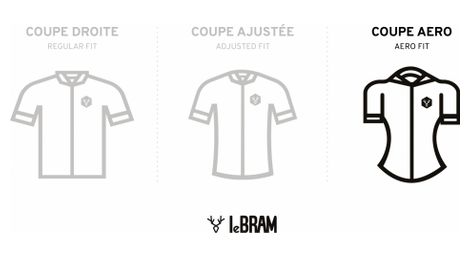 Maillot manches courtes lebram loze bordeaux coupe aero