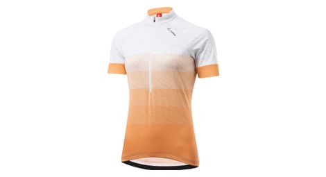 Maillot cycliste loeffler à manches courtes avec maillot de vélo hz lively vent papaya-orange