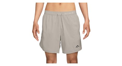 Pantalón corto nike dri-fit trail 6in gris hombre