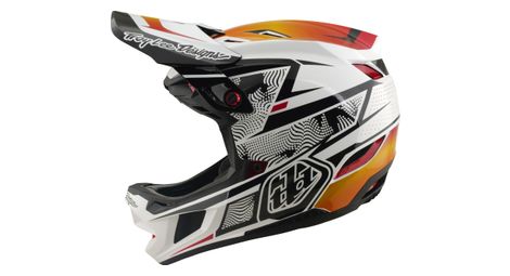 Casco integrale Troy Lee Designs D4 Composite con imbottitura Mips, bianco