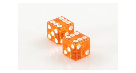 Bouchons de valve de translucide orange