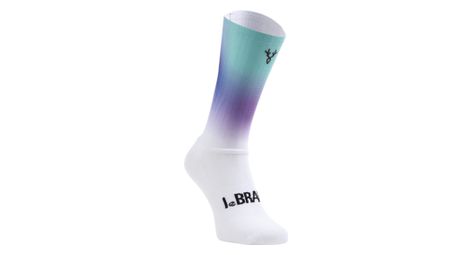 Paire de chaussettes aéro lebram race bleu violet dégradé