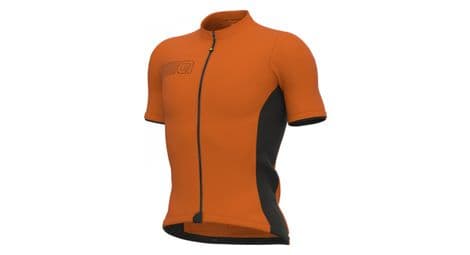 Maillot manches courtes alé color block orange