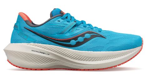 Chaussures running saucony triumph 20 bleu gris femme