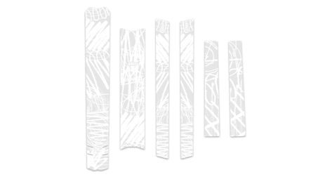 Kit de Protection de Cadre Slicy Raw Brush Blanc Brillant