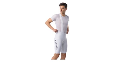 Cuissard Court Castelli Free Aero Race Blanc/Noir Homme