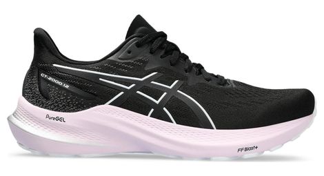 Chaussures de running femme asics gt-2000 12 noir blanc