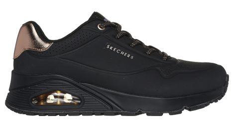 Zapatillas Lifestyle Skechers Uno Shimmer Away negras para mujer