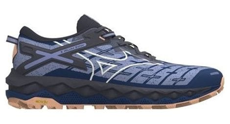 Chaussures trail mizuno wave mujin 10 bleu/corail femme