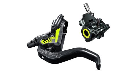 Producto renovado - freno de disco magura mt8 sl delantero o trasero de montaje plano (sin disco) negro/amarillo