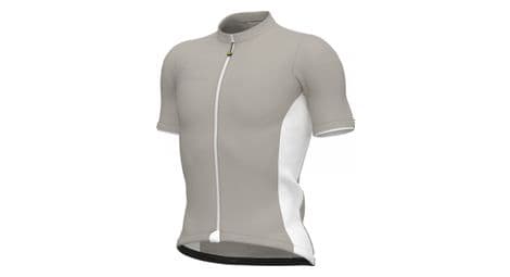 Maillot manches courtes alé color block gris