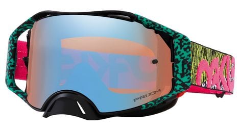 Máscara oakley airbrake mx bengal venom / lentes prizm sapphire / ref: oo7046-f8