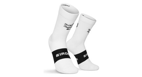 Chaussettes vélo Burgos Burpellet BH x Siroko Homme et Femme BBBH 26 S1 White B
