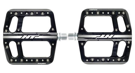 Paar Flache Pedale Raven Ans12 Schwarz