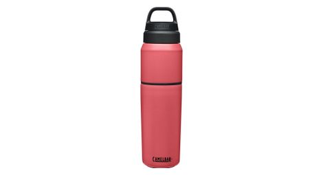Bouteille isotherme camelbak multibev 650 ml avec tasse 480 ml rose