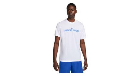 Maglia a maniche corte nike pro uomo bianco