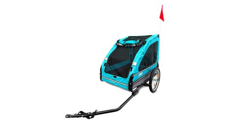 Remorque pour chien bleu luxe jusqu'à 30 kg pliable