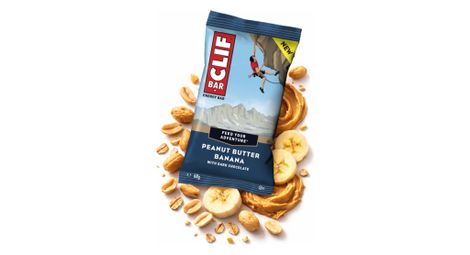 Barre énergétique Clif Bar Beurre de Cacahuète/Banane/Chocolat noir - 68g