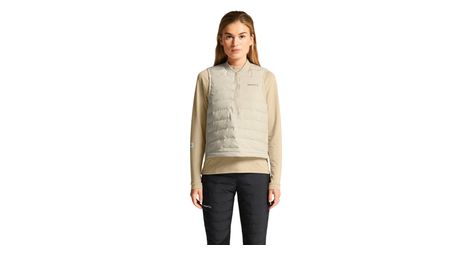 Gilet 1/2 zip sans manches craft subz beige femme