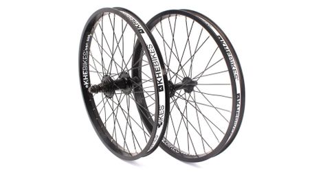 Jeu de roues bmx mvp 20 pouces noir 10/14mm s/b khebikes
