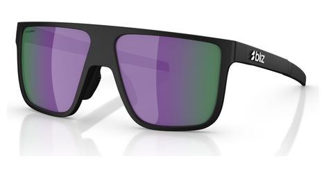 Unisex-Brille Bliz A003 Mattschwarz/Violettbraun
