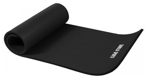 Tapis en mousse petit 190x60x1 5cm yoga pilates sport a domicile couleur noir