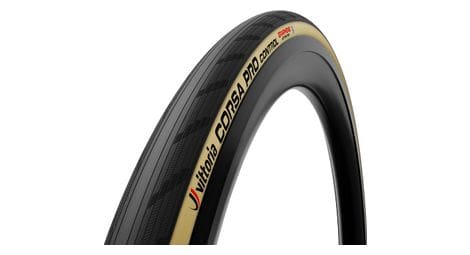Vittoria corsa pro control 700 mm tubeless ready soft graphene g2.0 + silica compound beige sidewalls road tyre