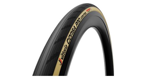 Straßenreifen vittoria corsa pro control 700 mm tubeless ready weich graphene g2.0 + silica compound beige flanken