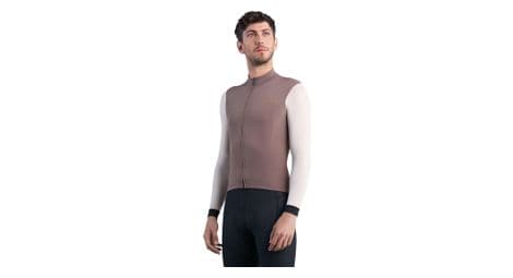 Spiuk profit ultralight long sleeve jersey bruin/beige