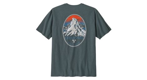 Patagonia chouinard crest pocket blue t-shirt