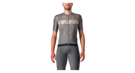 Maillot manches courtes castelli unlimited endurance gris