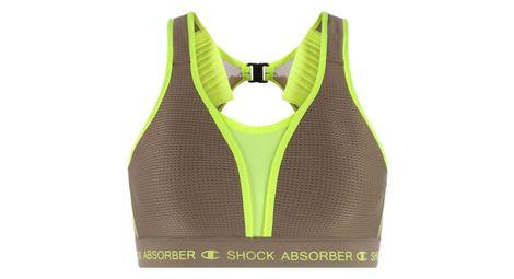 Shock absorber x champion ultimate run padded bra brown 75b