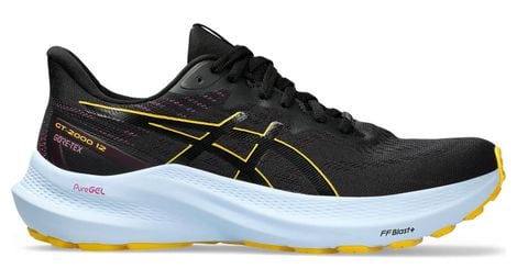 Chaussures de running femme asics gt-2000 12 gtx noir jaune