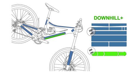 Schutzkit clearprotect pack xxl downhill + shiny transparent