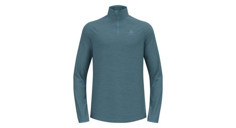 Pull manches longues odlo 1/2 zip run easy bleu