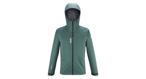 Chaqueta impermeable millet kamet light gore-tex verde