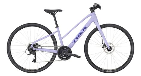 Vélo fitness trek fx 1 midstep shimano acera 8v 700 mm violet gén. 4