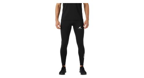 Legging running homme fjork merino – respirant et résistant – confort et régulation thermique pour la course noir
