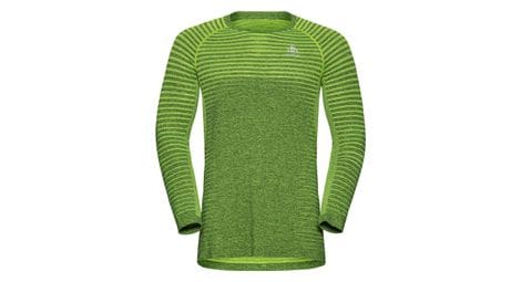 Maillot manches longues odlo essential seamless vert