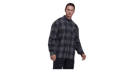 Chemise en flanelle adidas five ten flannel gris noir unisexe