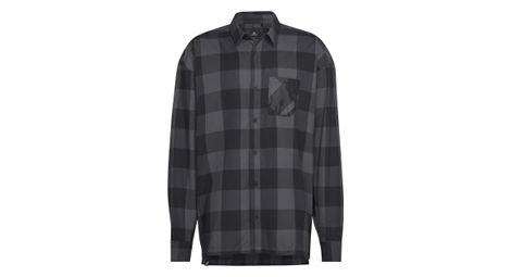 Flanellhemd Adidas Five Ten Flannel Grau Schwarz Unisex