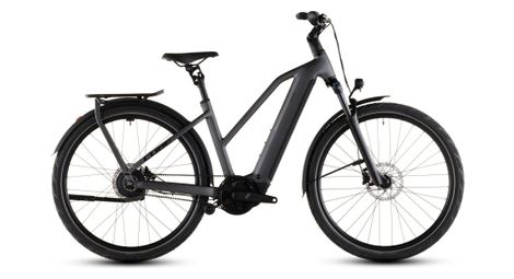 cube kathmandu hybrid comfort pro 800 trapeze enviolo trekking electric bike with belt drive 800 wh bosch 90 nm 700 mm gray black 2026
