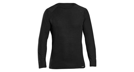 Gripgrab merino polyfibre long sleeve winter base layer black