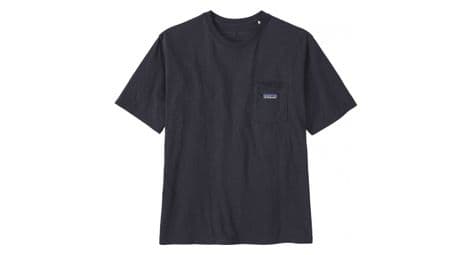 T-shirt patagonia regenerative organic pocket tee noir