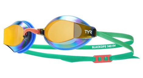 Lunettes de natation tyr blackops racing miroir bleu/vert