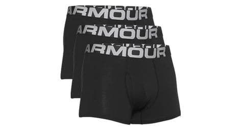 Under armour charged cotton 7cm black boxer set di 3