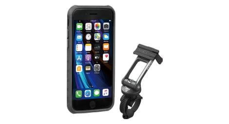 Support et protection smartphone topeak ridecase iphone se/8/7 noir