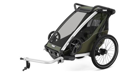 Rimorchio per bicicletta Thule Chariot Lite per un bambino, verde vintage