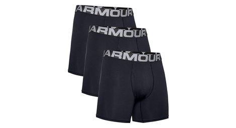 Boxer lot de 3 under armour charged cotton 15cm lot de 3 noir